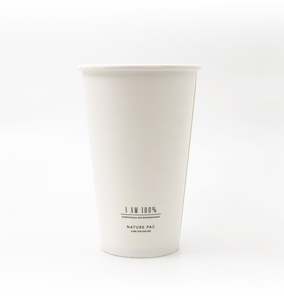 Paper product manufacturing: 16oz (500ml) PLA Cups - White