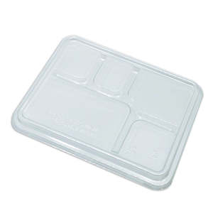 Paper product manufacturing: 5 Comp PET Tray Lid - Clear