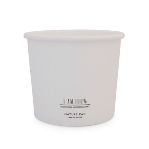 24oz (750ml) Paper Bowl - White