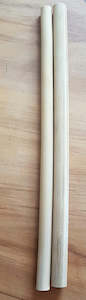 2 x Natural Bamboo straws