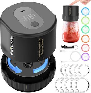 Vacuum sealer, portable electric jar sealer