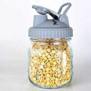 Internet only: 500ml Glass jar with Store & Pour lid (Single or set of 4) from $9.95