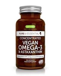 Health supplement: Vegan Omega 3 & Astaxanthin