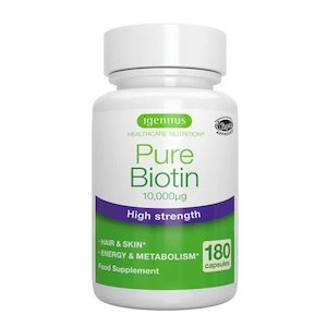 Pure Biotin 10,000mcg 180 capsules