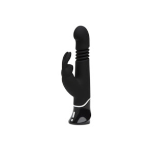 Fifty Shades of Grey Greedy Girl Rechargeable G-Spot Thrusting Rabbit Vibrator Black