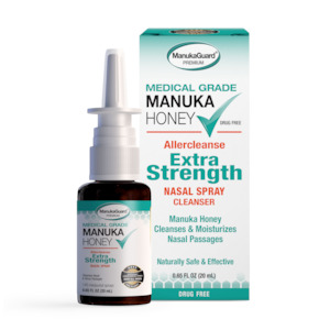 Extra Strength Allercleanse Nasal Spray, Medical Grade Manuka Honey