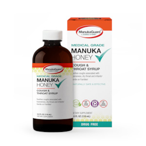 Cough & Throat Syrup, Medical Grade Manuka Honey