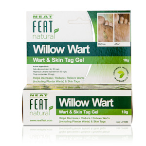 Neat Feat Natural Willow Wart and Skin Tag Gel 10g For Wart Removal