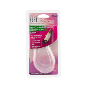 Femme Slimline Gel Arch Cushion & Metatarsal Insole Supporting Arch and Metatarsal