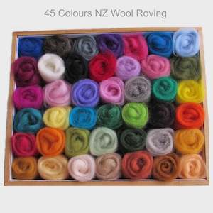 Internet only: Felting wool - Corriedale Wool Roving 80gms - NZ wool