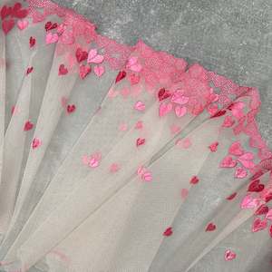 Embroidered Tulle ~ Valentine (L+R)