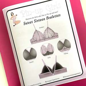 Pin Up Girls: Pin Up Girls 'Sweet Sixteen Bralettes' ~ paper pattern