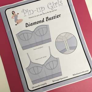 Pin Up Girls 'Diamond Bustier' ~ paper pattern