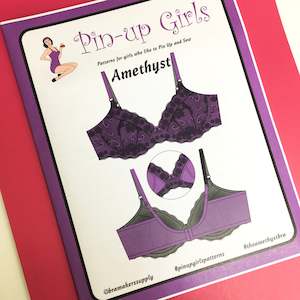 Pin Up Girls: Pin-up Girls 'Amethyst lace bra' - paper pattern