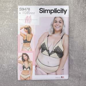 Madalynne: Madalynne x Simplicity 9478 Bra and Panty ~ paper pattern