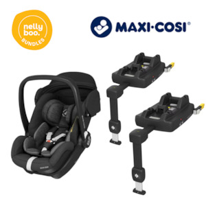 car seat & capsule bundles: Maxi Cosi Marble Capsule with Two Bases - Essential Black