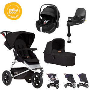 Stroller & Pram Bundles: Mountain Buggy Urban Jungle Bundle with Maxi Cosi Slide tech Capsule and Base