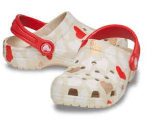 Crocs Classic Heart Print Clog