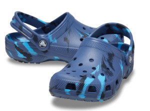 shoes: Crocs Classic Marbled Clogs