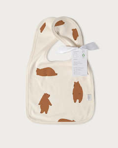 Babu: Babu Thick Organic Bib Set (2PK) Chubby Bear