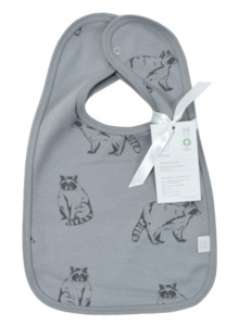 Babu Thick Organic Bib Set (2PK) Raccoon