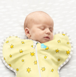 Love to Dream Swaddle Up™ Bamboo Warm 0.2 Tog - Super Star Yellow