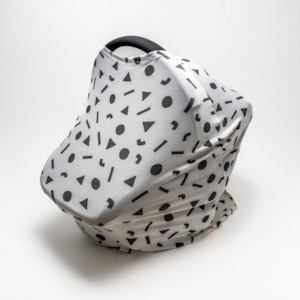 Nelly Boo Cotton Capsule / Carrycot Cover in Confetti White