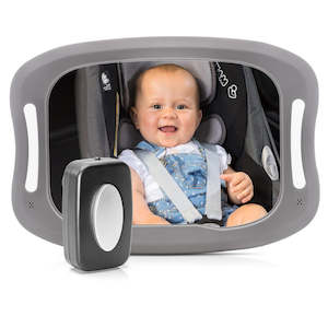 Car Accessories: Reer BabyView LED car safety mirror with light