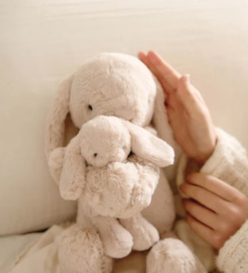 Learnings Toys: Jamie Kay  Snuggle Bunnies - Frankie the Bunny - Brulee