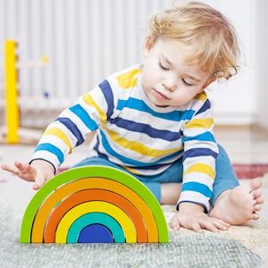 Learnings Toys: Phoohi Rainbow Stacking Arch