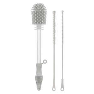 Brushes Drying Racks: Haakaa Silicone Cleaning Brush Kit Suva Grey