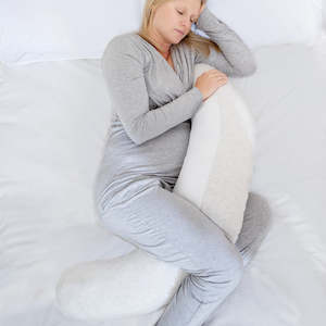 Nursing Pillows Support Pillows: Purflo Purflo Breathe Pregnancy Pillow - Minimal Grey