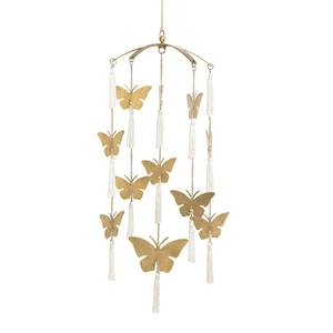 Mobiles: Crane Baby Ceiling Hanging - Parker - Butterfly