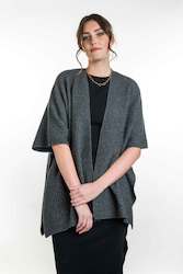 Clothing: ZIG ZAG TEXTURED CAPE KO553