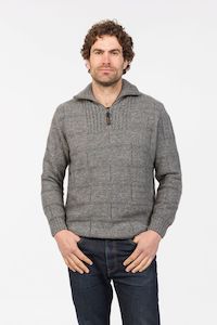 Clothing: MARLBOROUGH ZIP COLLAR SWEATER MS1704