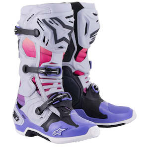 Tech-10 MX Boots Daytona LE Haze Grey/Orange Fluoro/Rhodamine 8