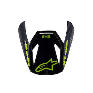 S-M3 Youth Visor Radium Black/Yellow Fluoro Matte