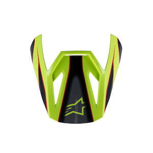 Motorcycle or scooter: S-M3 Youth Visor Fray Red/Yellow Fluoro/Black Gloss