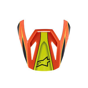 S-M3 Youth Visor Fray Black/Orange/Yellow Fluoro Gloss