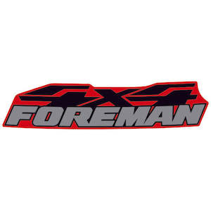 Honda Foreman 4x4 Tank Sticker 153mm White/Red/Black (700.0200)