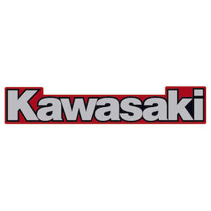 Kawasaki Side Logo Red/Black Sticker (700.1020)