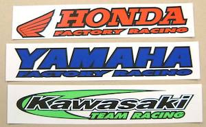 Motorcycle or scooter: Swingarm Stickers 'Factory Racing'