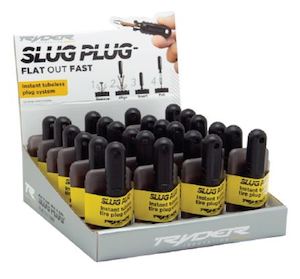 Bicycle and accessory: Tubeless Tyre Plugger Ryder Slug Plug PDQ Counter