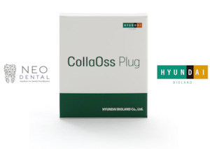 Bone graft 'CollaOss Plug' [xenograft bone & collagen]