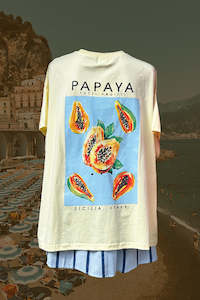 Papaya Tshirt Set - Yellow/ Stripe