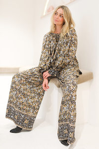 Womenswear: Safari Lounge Pants - Black Iris