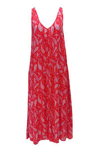 Mia Maxi Dress - Red Paisley