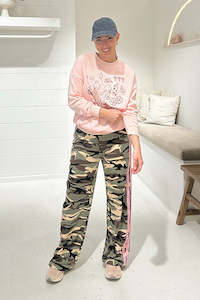 Vegas Baby Sweatpants Set - Pink/Camo