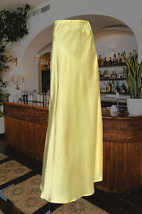 Womenswear: Baby Lemon Maxi Slip Skirt