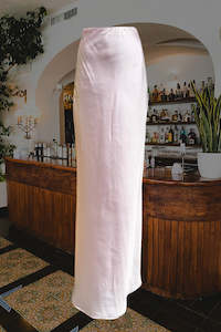 Womenswear: Baby Pink Maxi Slip Skirt